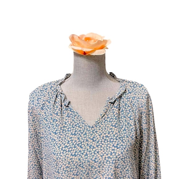 Madewell Silk Poet Top in Bitsy Floral size S - Picture 7 of 15